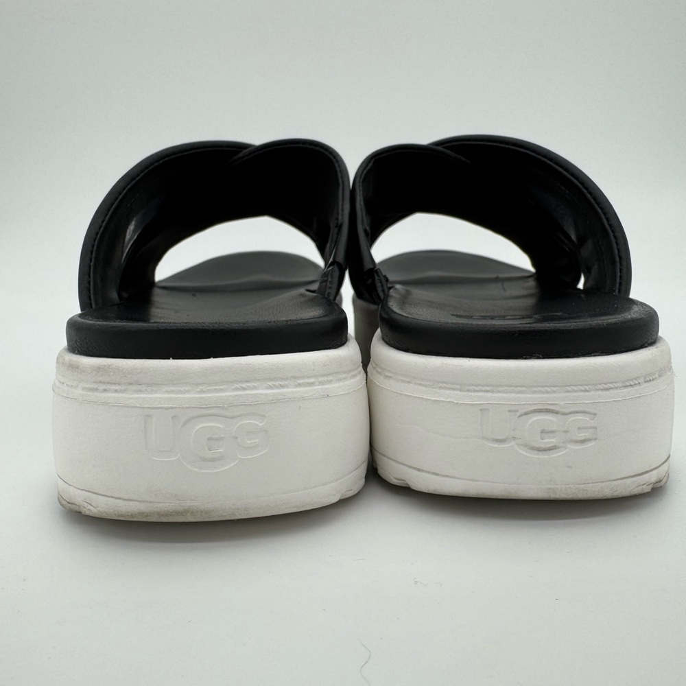UGG Zayne Crossband Leather Platform Slide Sandals Women’s Size 9 - Picture 5 of 9
